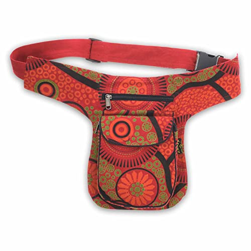 Kunst und Magie Bauchtasche Sidebag Hipbag Mandala-Print Gürteltasche Festivaltasche