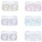 Othirls 6 PCS Contact Lens Cases, Colorful Contact Lens Container Holder, Outdoor Portable Mini Contact Lens Soak Storage Kit for Travel & Home