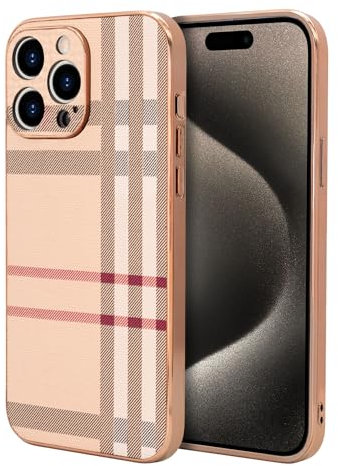 LINXUXIE Handyhülle für Apple iPhone 15 Pro, modische Designer-Schutzhülle, weiches TPU, Fallschutz, stoßfest, schützende Handyhalter für Frauen (für iPhone 15 Pro)