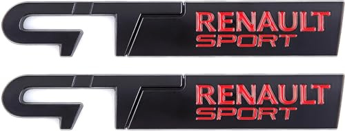 Emblem Auto Aufkleber für Gt Renault Sport, 3D Emblem Aufkleber Auto Sticker Metall Side Logo Heck Logo Tür Aufkleber Zubehör,C