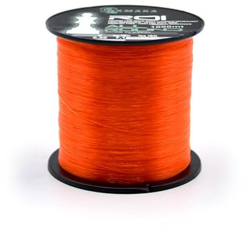 Namaka® filo ROI Fluorocarbon Coating lenza da pesca All Round MT 1000 Diam. da 0,20 a 0,80 (Ø 0,25 mm - 5,37 kg - 1000 mt, MONOFILO ROI ARANCIO)