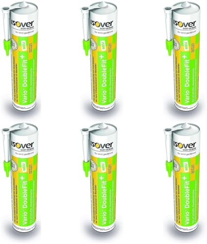 RBS24 Sparpaket Isover Vario DoubleFit + pastöse Klebe-Dichtmasse für innen und außen in der Kartusche 6 x 310ml
