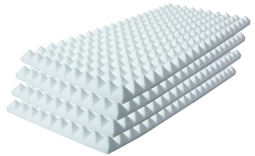 MUSIC STORE Pyramis Absorber 70mm, 4pcs, White Absorber Set
