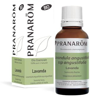 PRANARÔM - Lavanda sommità fiorita Bio - Olio Essenziale Chemiotipizzato - Sonno & Equilibrio Emotivo - 100% Puro e Naturale - OECT - 30 ml