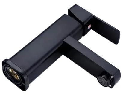 Schwarze/verchromte Badarmaturen und kalte Mischbatterien Zubehör für Waschtischarmaturen für Waschtischarmaturen für Bad Küche (Size : Black)