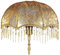 Gcroet Europäischer Vintage -Lampenschatten mit Quasten Victorian Randlampen Schatten 7,87 x 7,48 Zoll dekorativen Kuppel Anhänger Leichter Schatten für E27 Tischlampen, Stehlampen.