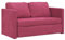 Hommdiy Bodensofa mit Schlaffunktion,klappcouch mit schlaffunktion,Weinrot 122x204x55 cm Samt