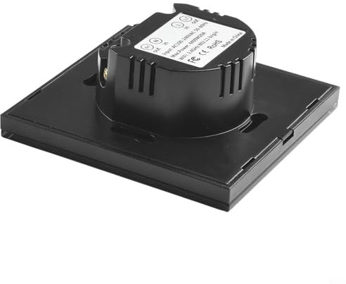 Touch Control Immersion Heater Timer Switch, 20A WiFi Enabled for Efficient Water Heating Management via APP (black)