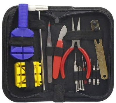 Watch Battery Replacement Tool Kit Watch Repair Tools 16 Sets of Watch Repair Tools 16 Sets of Tools Set Watch Belt Watch Repair Opener,Hand Tool Sets