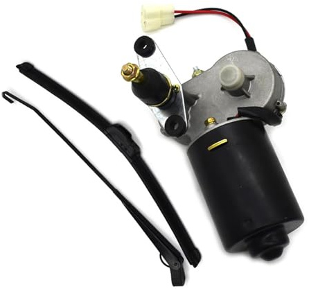 Windshield Wiper Kit, 12v Electric Motor Power Wiper Replacement Tool, Vehicle Window Wipers 19.9 Inches for Tricycle, and Boat, (Sturdy and Efficient)