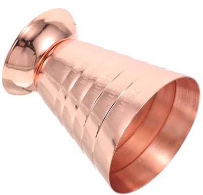 ULTECHNOVO Weinmesser Jigger messen Jigger mit Innenmaßen Jigger für Barkeeper Barkeeper-Maßnahme Schuss messen Jigger Unzen Messbecher für Flüssigkeit Edelstahl 304 Rose