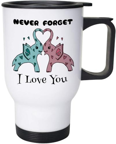 Azeeda 400ml 'Never Forget I Love You' Reusable Coffee/Travel Mug (MG00084630)