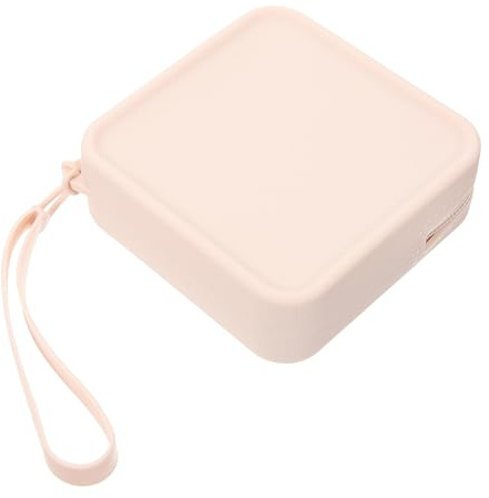 WEKADRIN Silikon Damenbinden Aufbewahrungstasche Armband Milchig Weiß Weich Hautähnlich Tragbar Hygiene Periodenbeutel für Jugendliche Unterwegs