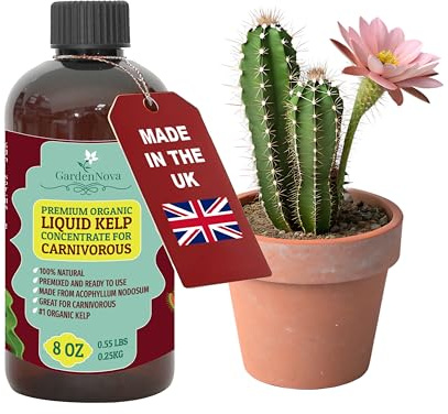 GARDENNOVA Premium Organic Seaweed & Kelp Superfood for Carnivorous Plants - 8 oz - Liquid Kelp Fertilizer Concentrate (Makes 25 Litres)