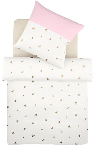 Kaeppel Mako-Satin Bettwäsche Röschen rosa