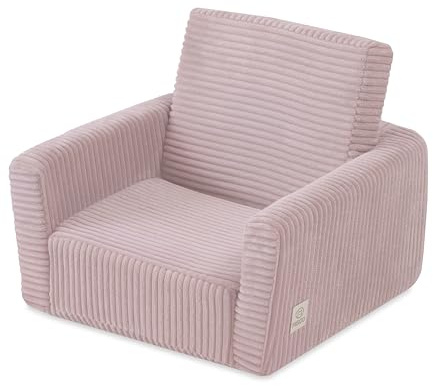 MISIOO Cubie, silla para niños, de terciopelo acanalado, plegable, para habitación infantil, pequeña silla para bebé, silla suave para habitación infantil, pequeña silla de bebé para niños pequeños