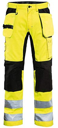 Blaklader 15521811 Hochsichtige Hose mit Stretch, gelb/ schwarz, grootte D104