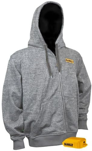 Dewalt Mens Adapter Only DEWALT Heated Hoodie, Gray, X-Large US
