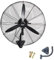 Fans Ventilateur Industriel, Mural, Ventilateurs électriques Commerciaux de Grande Puissance pour Gym, Entrepôts, Garage, Magasin, Atelier, Noir