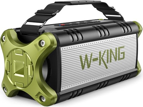 W-KING Bluetooth Speaker Wireless, 90W Max Loud Portable Outdoor Speaker