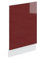 Vicco Frontblende R-Line, Bordeaux Hochglanz/Weiß, 45 cm ohne Arbeitsplatte