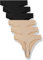GRANKEE Women's Breathable Seamless Thong Panties No Show Underwear 6 Pack(B3S3 6 Pack M)