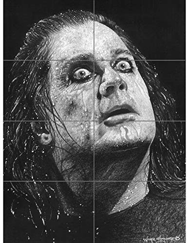 Artery8 Ozzy Osbourne Black Sabbath Wayne Maguire XL Giant Panel Poster (8 Sections)