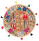 Stylo Culture Baumwolle Round Sitzkissen Bodenkissenbezug Vintage Bohemian Besticktes Patchwork Fußhocker Sofakissen Beige Yoga Überwurf Kissenbezug 18 Dekoratives Dekor Sitztuffet Sitzhocker