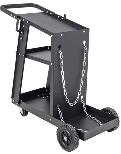 SIP Welding Cart, 3 Tier Heavy Duty Trolley for Welding Gas Cylinder and Welder Machine