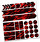 AlphaShield Fahrrad Rahmenschutz Kettenstreben Schutz Folie Aufkleber Rahmen Schutz Carbon MTB BMX Lackschutz Folie R159 R161 (12 Future Neon Rot)