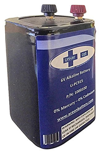 Battery,6V Alkaline PJ996,Screw Terminal | Non Rechargeable Batteries, 1 X Qty - U-PC915