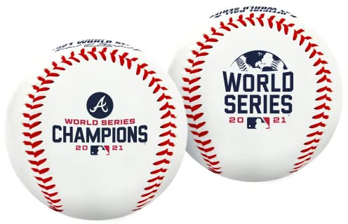 Rawlings Offizieller Weltmeister 2021 | Atlanta Braves | Gedenk-Baseball | Classic White