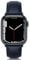 Tuocal Genuine Leather Strap Compatible with Apple Watch Straps 38mm 40mm 41mm, Soft Elegant Leather Replacement Strap for Apple Watch iWatch Series 8 7 6 5 4 3 2 1 SE Sports Edition Women, Midnight