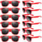 TUPARKA 12er Pack Sonnenbrillen Gastgeschenke Bulk Party Spielzeug Goody Bag Gastgeschenke für Geburtstagsparty Strand Pool Hochzeit Partyzubehör, Rot