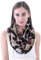Damen-Schlauchschal mit Leopardenmuster, leicht, Khaki, Schwarz, Weiß, Rot, Einheitsgröße