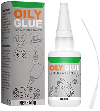 50ml Universal Welding Oily Glue, Welding High-Strength Oily Glue, Instant Repair Glue, Mighty Instant Glue for Resin Ceramic Metal Glass (2pcs)