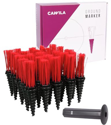 Cawila Einmesshilfe Pitch 25er Set, Markierungshilfe für Fußballplätze