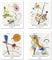 Berkin Arts Kunstdruck Ungerahmt Abstrakt Geometrische Bilder Set von 4, Poster Größe: 28x35 cm Premium Kunstpapier Wanddeko Beige Illustration Passenden Collage Deko Wassily kandinsky Paintings