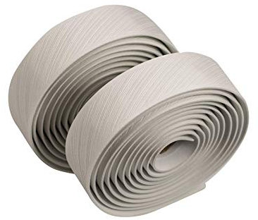 SILCA Cuscino Lenkerband Rennrad | Superklebriges, extra dickes Lenkerband | 2,5 mm und 3,75 mm dick | Kit mit extra dünner Butterfly-Klemmenabdeckung und Aluminium-Endstopfen – Weiß