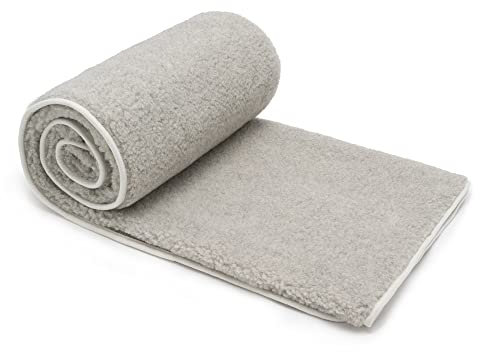 Merino Wolldecke Schurwolle 140x200 cm - Kuscheldecke aus 100% Merino Schafwolle - Groß und Flauschige Decke Wolle - Gewicht 500g/m2 - Atmungsaktives Material