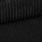 Heko Panels Murano Polsterstoff Cord-Optik Meterware Stoff zum Nähen Möbelstoff Abriebfestigkeit 35000 Zyklen 100 x 142 cm Schwarz