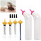 Gufastoe Pet Feeding Silicone Nipple with Bottle and Syringes for Puppy Dog Cat or Other Pets