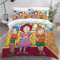 BOXLEY Bettwäsche 220x240 3 Teilig Graffiti Bettwäsche Set Bettbezug Akne 3D-Digitaldruck Mikrofaser Bettwäsche-Sets mit Reißverschluss mit 80x80cmx2 Kissenbezüge für Doppelbett