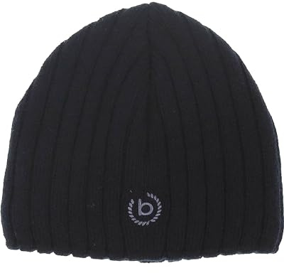 bugatti Herren Mütze - Gerippte Strickmütze mit gesticktem Logo - One Size
