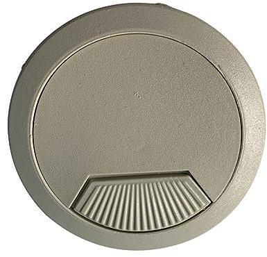 Gatuida 5pièces Cache-câble Bureau Lot De Couvercles De Trou De Câble Avec Texture Brossée Pour Bureau Et Maison Organisateur De Fils Blanc