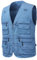 Yukirtiq Herren Anglerweste Outdoor Weste mit Vielen Taschen Schnelltrocknend Sommerweste Funktionsweste Jagdweste Safari Fotografie Hundesport Weste, Blau, XL