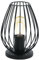 Britalia Matt Black Metal Wire Cage Base Vintage Retro Table Desk Lamp | 23cm Height | 1 x ES E27 Lamp Bulb Required | UK Approved | Inline On Off Switch | Modern Influence | Bird Cage