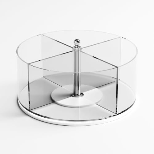 DesignPlex Porta bustine da zucchero da tavolo girevole in plexiglass trasparente