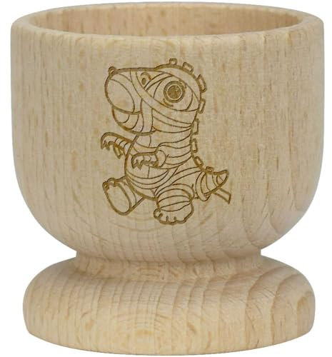 'Mummy Dinosaur' Wooden Egg Cup (EC00024719)