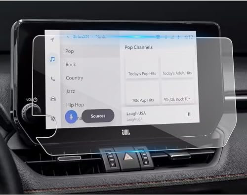 YEE PIN RAV4 Schutzfolie Kompatibel mit Toyota RAV4 2023 2024 10,5-ZOLL Displayschutzfolie Navigation Schutzfolie GPS RAV4 2023 Navi Folie 9H Gehärtetes Glas RAV4 Schutz Kratzfest